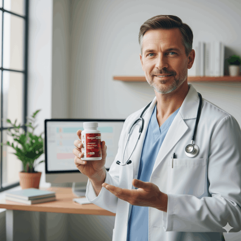 Image of a doctor recommending Sugar Mute