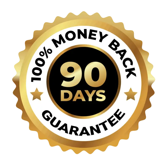 Sugar Mute  90-day risk-free money-back guarantee badge
